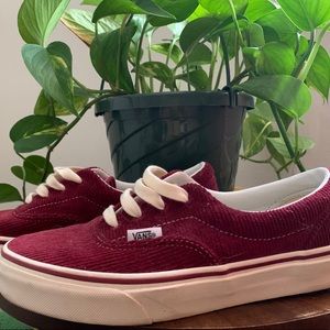 Vans- corduroy maroon